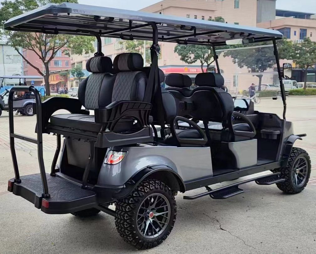 New Design 4 Seater Golf Cart, Rear Seater Can Be Folded