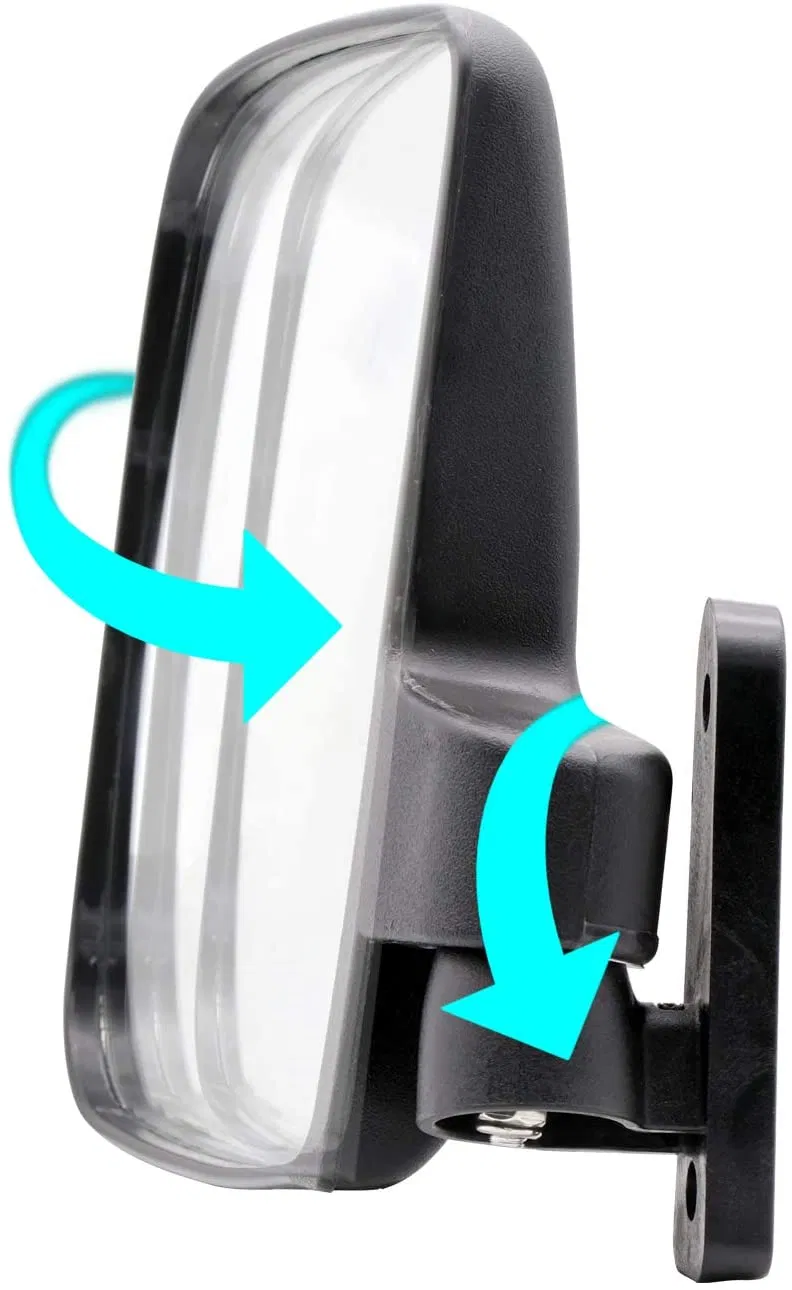 Golf Cart Side Mirrors for Club Car Ezgo YAMAHA Folding Side View Mirrors