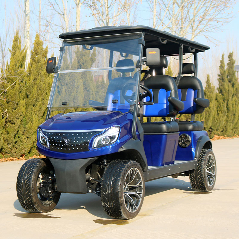 Luxury Electric Golf Buggy 4 Seater AC Drive with Roof and Windshield Golf Carts for Sale