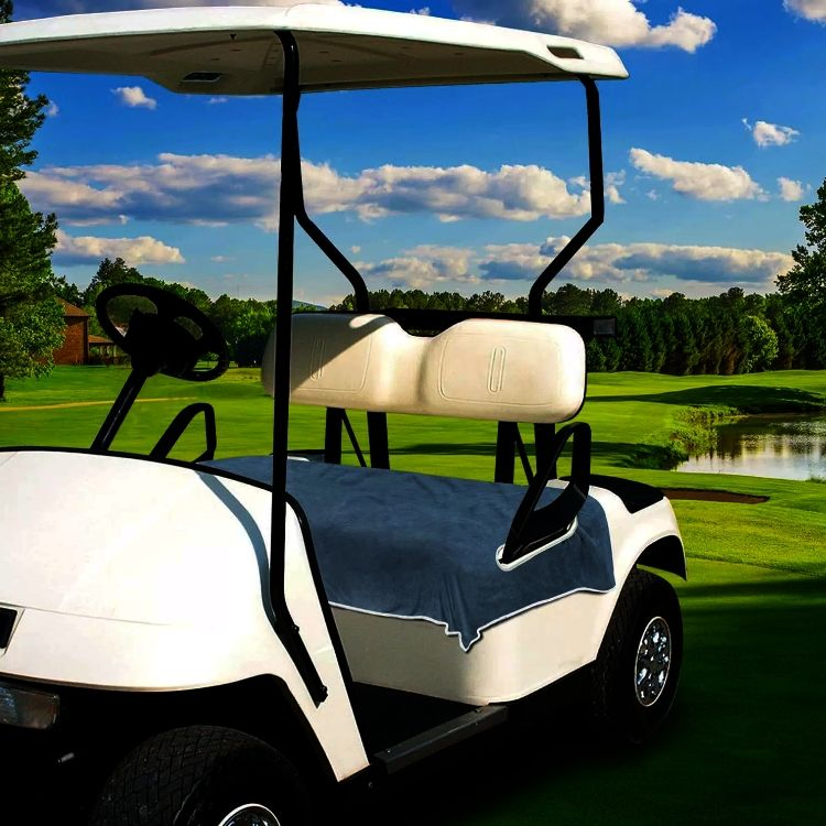 Hot Selling Golf Accessories Golf Cart Seat Covers Towel 2-Person Seats Custom Logo Printed Golf Cart Cushion