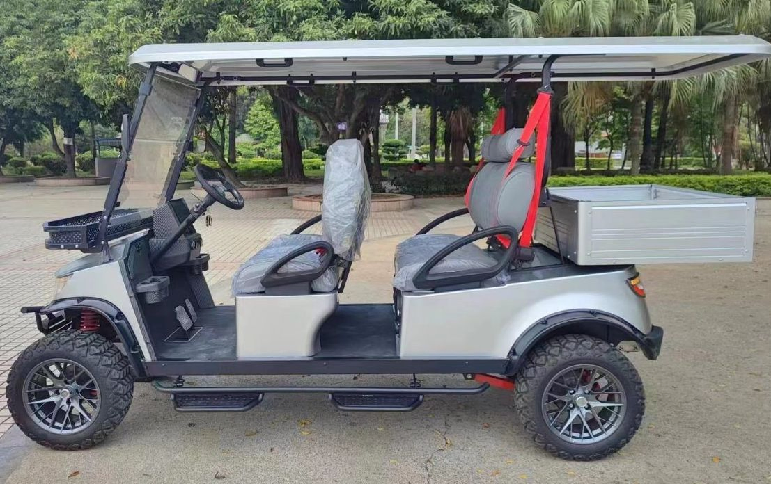 4 People Golf Cart Cargo Box Double Seat