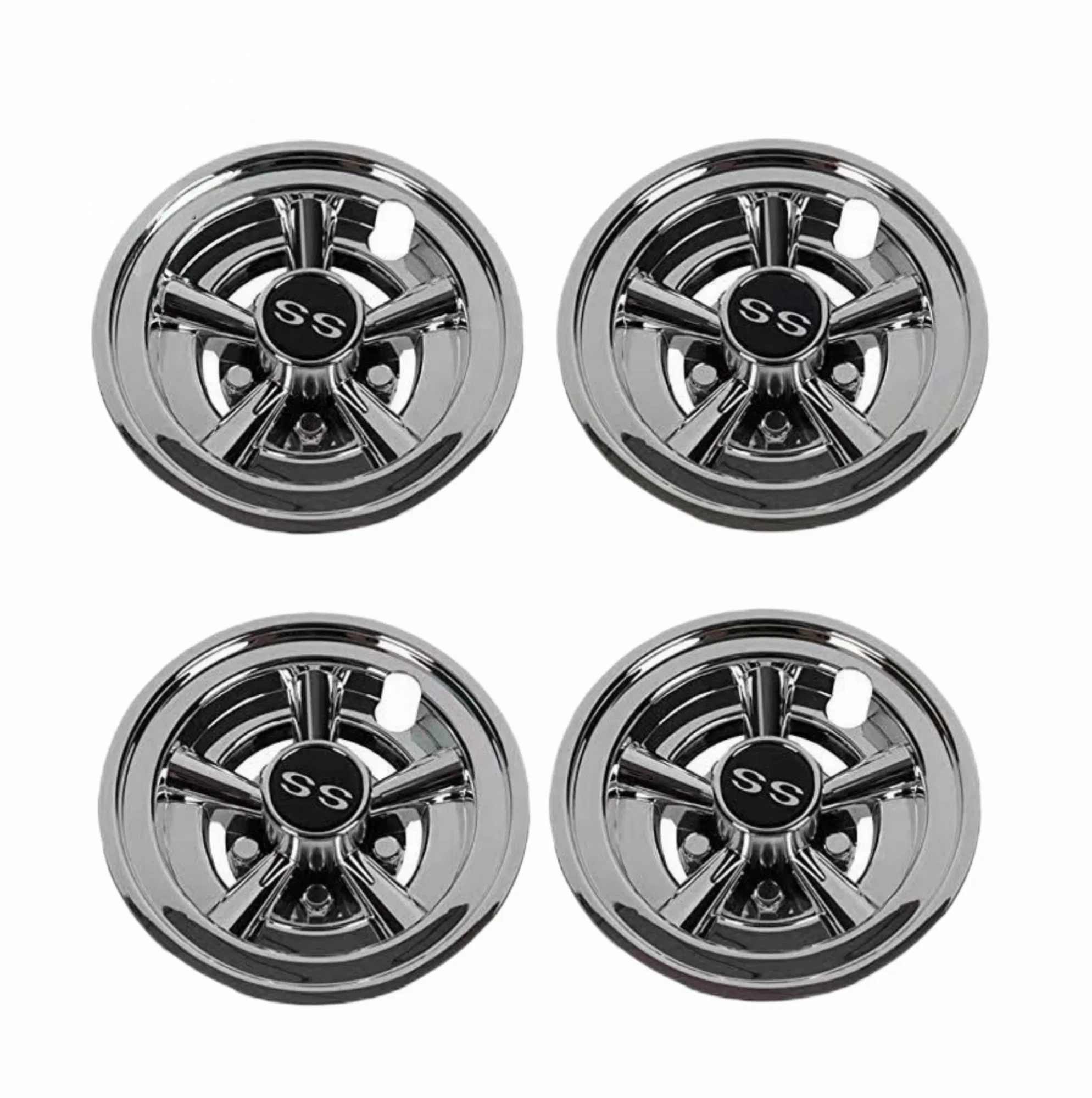 Golf Cart Ss Wheel Hub Cover Suitable for Ezgo Club Car 8-Inch Chrome Silver