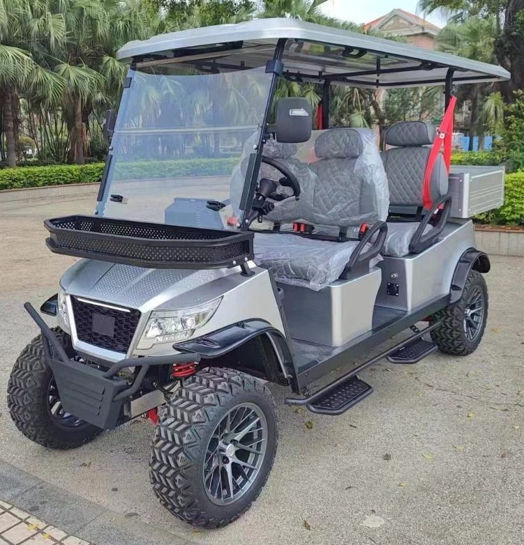 4 People Golf Cart Cargo Box Double Seat