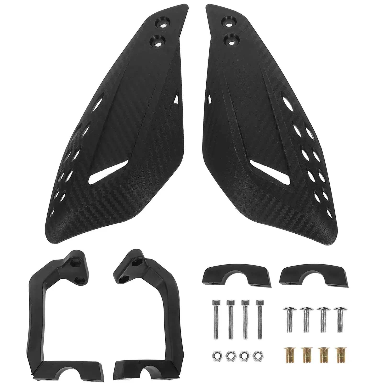 Handlebar Hand Brush Guards Handguards Assy for Motocross Motorcycle off-Road Pit Dirt Bike ATV Black