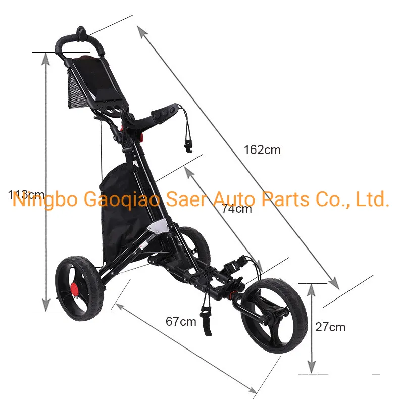 Foldable 3 Wheel Golf Pull Push Cart 1