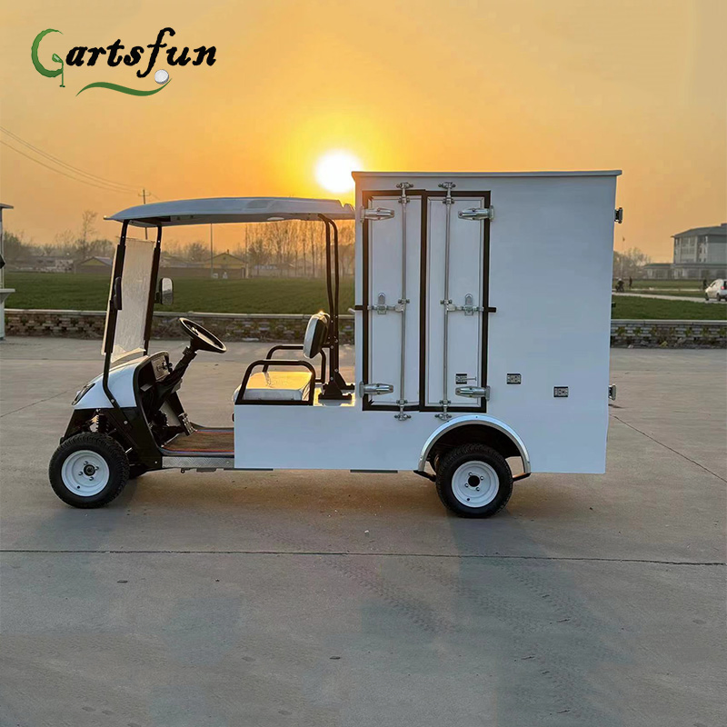 New 2 Seat Electric Golf Cart Boxcar with Lithium Battery Good Price Can Be Used for Transporting Goods and Selling Goods