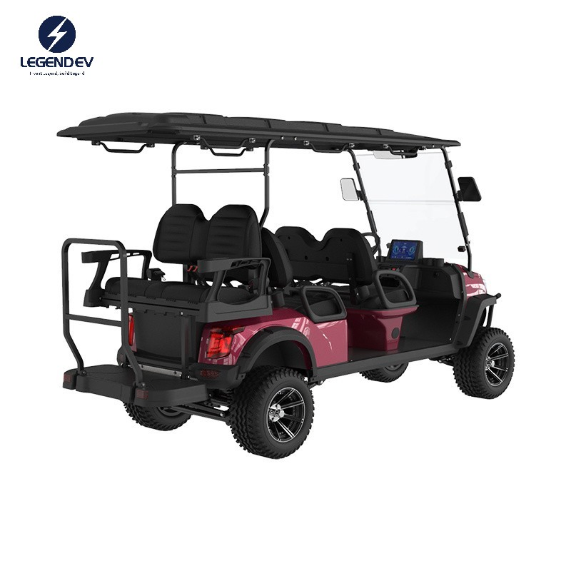 Eco-Friendly 48V 5kw Cool Electric Golf Carts Customized ODM Golf Cart Cover 4 Seater with 2 Seater Roof