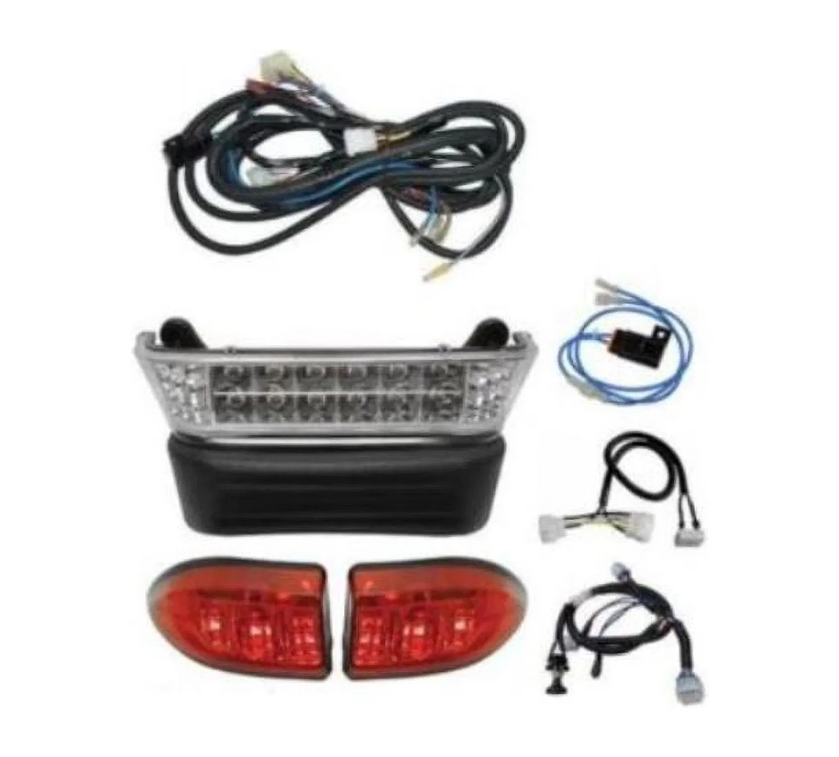Club Car Precedent Golf Cart LED Light Kit (Headlight + Tail Light) - Fits Petrol &amp; Electric Models (CC-001)