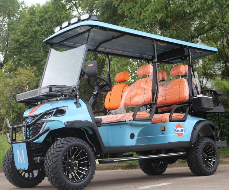 Lvzo Brand Tournament-Ready Golf Cart: Quick-Charging Battery &amp; Digital Dashboard