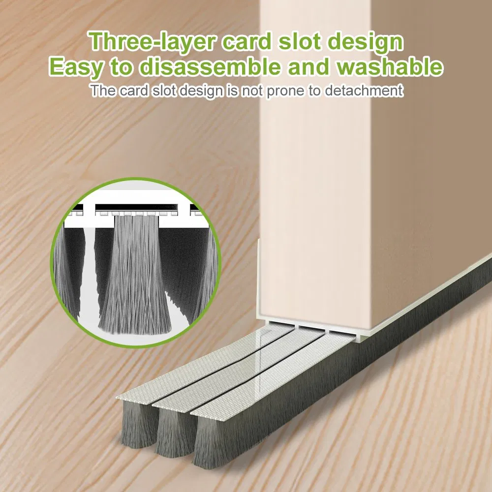 High Density Brushes Door Bottom Draft Guard for Blocking Air and Light