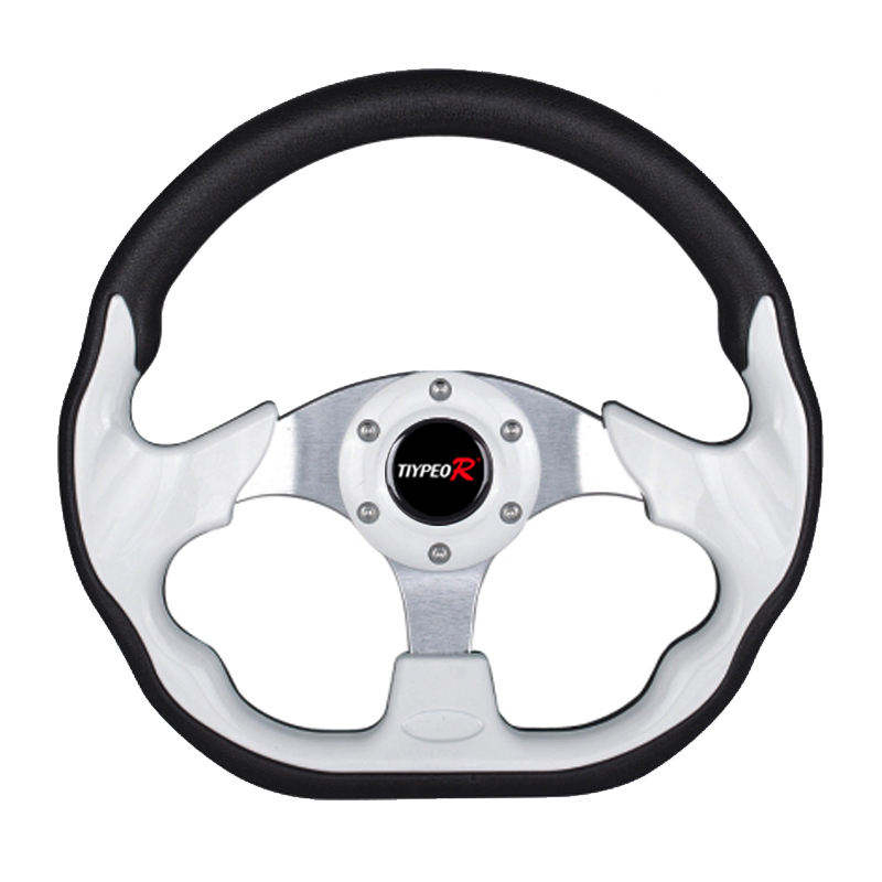 Tiypeor Universal Golf Cart Multipurpose PVC PU Racing Drift Sports Steering Wheel