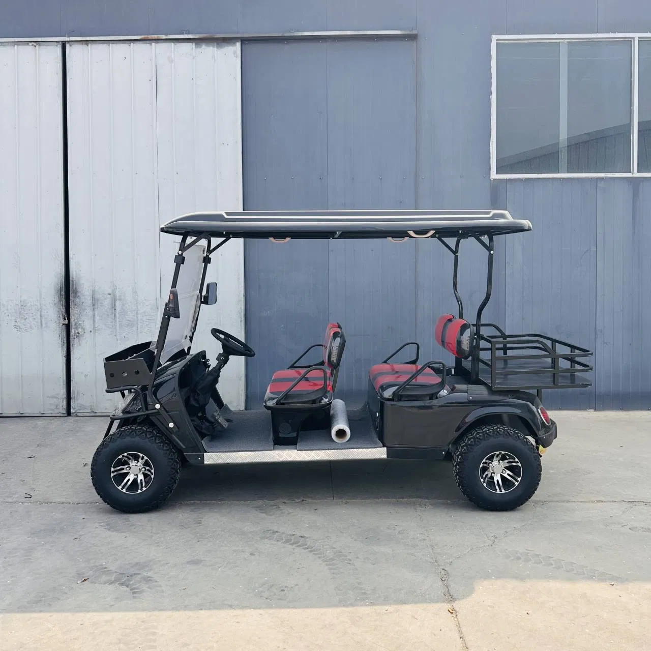 800W 48V Ebike 4 Wheel Electric Mobility Scooter City Step Through Electric Golf Cart with Roof