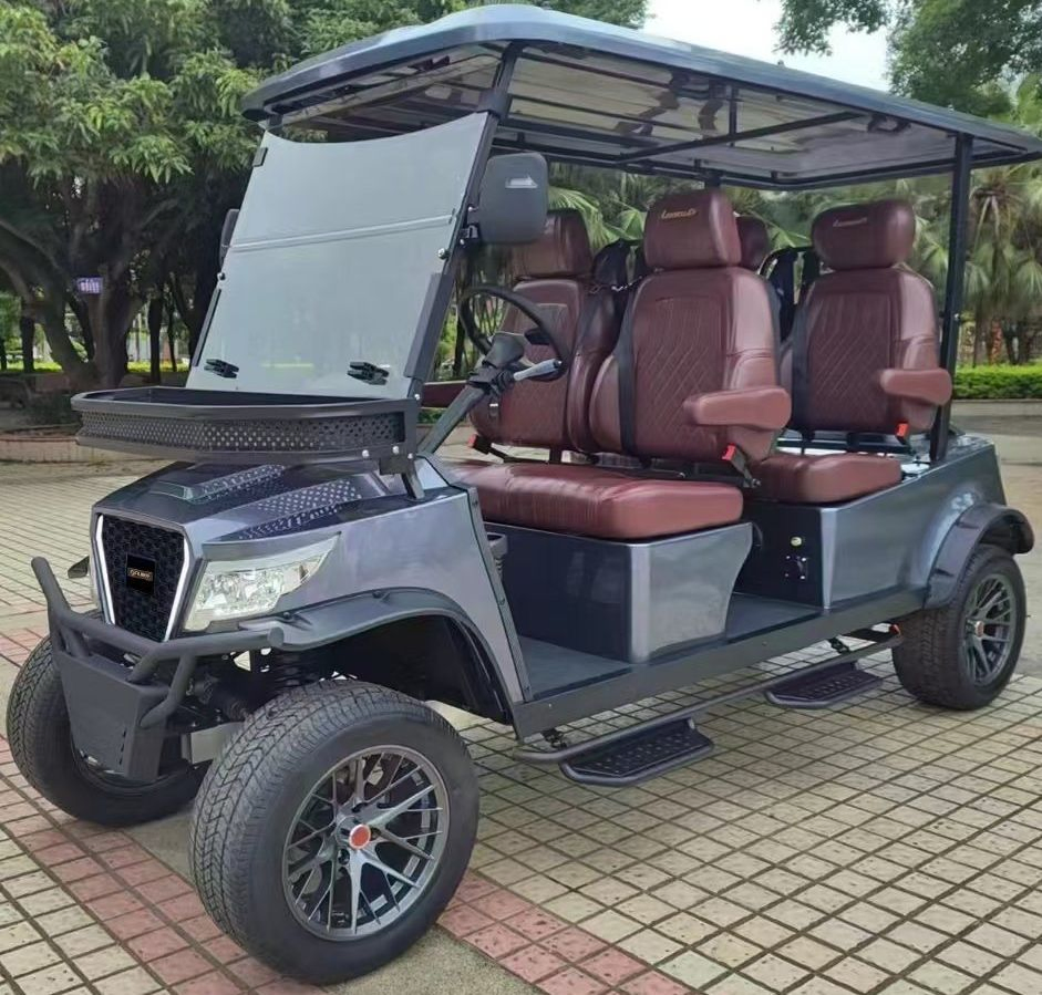 Wholesale Electric 4 Seat Customized Logo Golf Cart with Solar Panel Roof