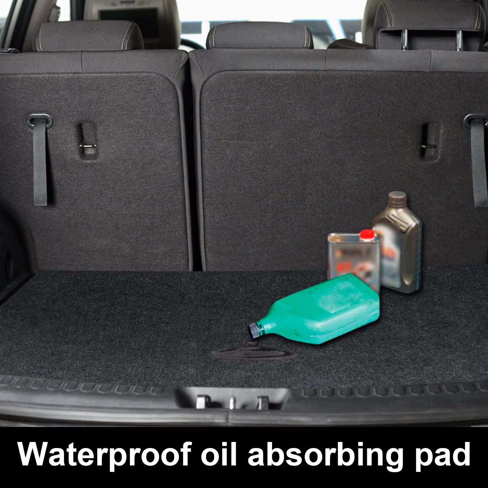 Absorbent Felt Oil Mat Contains Liquid Golf Cart Garage Floor Mat