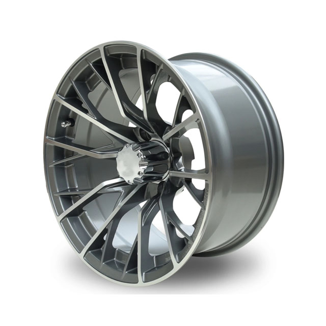 Golf Cart Accessories 14-Inch Machined/Black Aluminum Wheels Rims for Electric Club Car # DOT