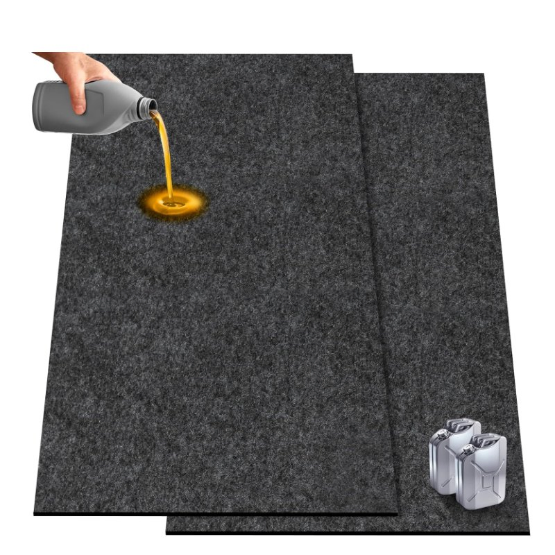 36X60 Inch Oil Absorbent Garage Floor Mat for Under Car Waterproof Backing Layer Protects Floor From Spills, Drips, Splashes