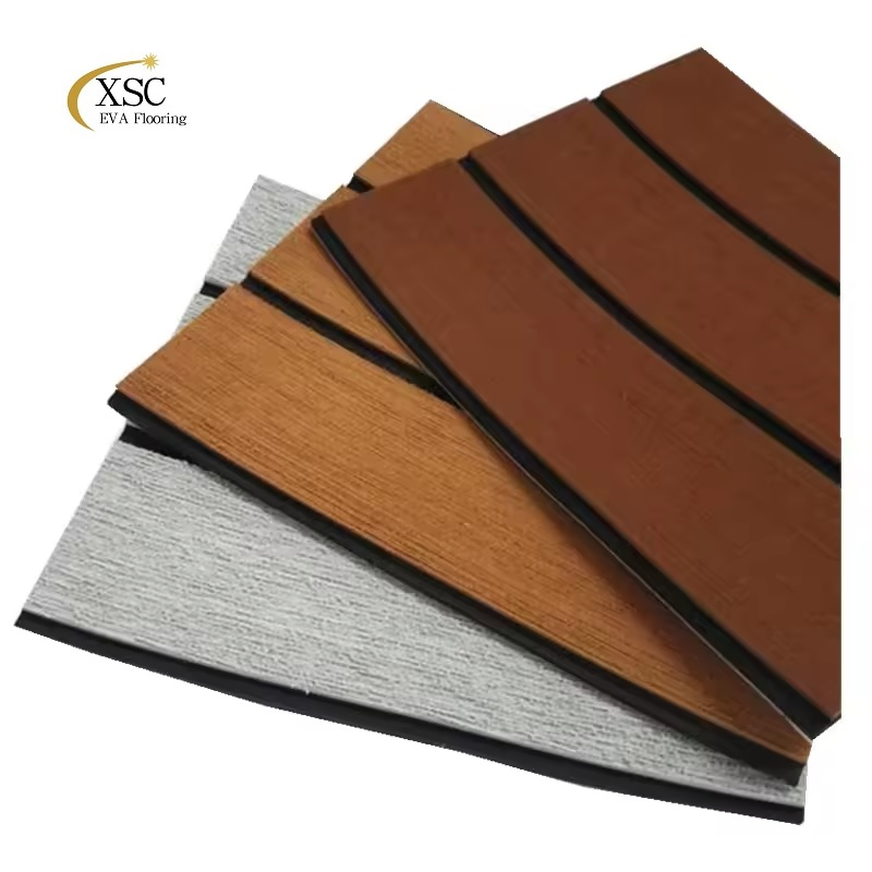 UV Resistant Non Slip Gray Black Color Marine EVA Foam Mat for Boat Flooring Deck