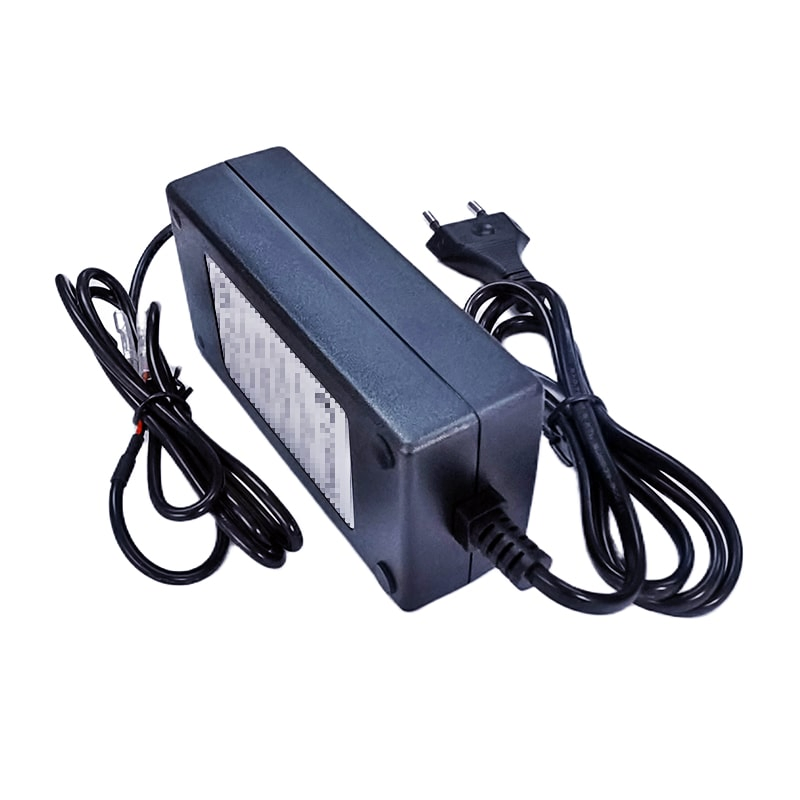 Smart Charger 48V 1A 60W DC 58.8V 1A for SLA /AGM /VRLA /Gel Lead Acid Batteries Charger for E-Bicycle, Motorcycles, Golf Cart