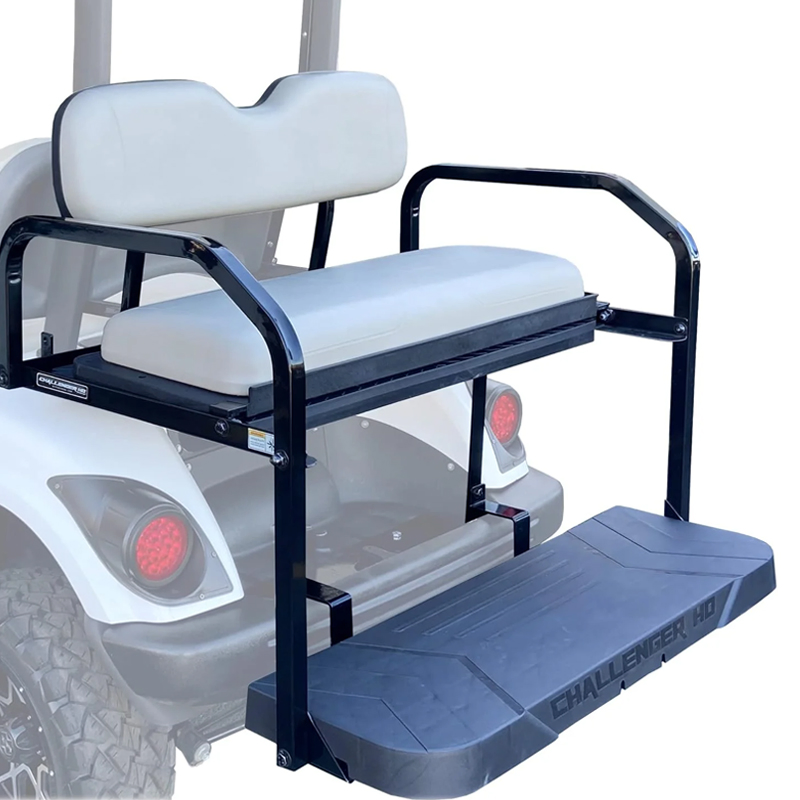 Custom Folding Foot Rest Golf Cart Club Car Parts Rear Seat Kit
