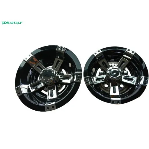 10 Inch Golf Cart Wheel Covers Chrome Hubcaps