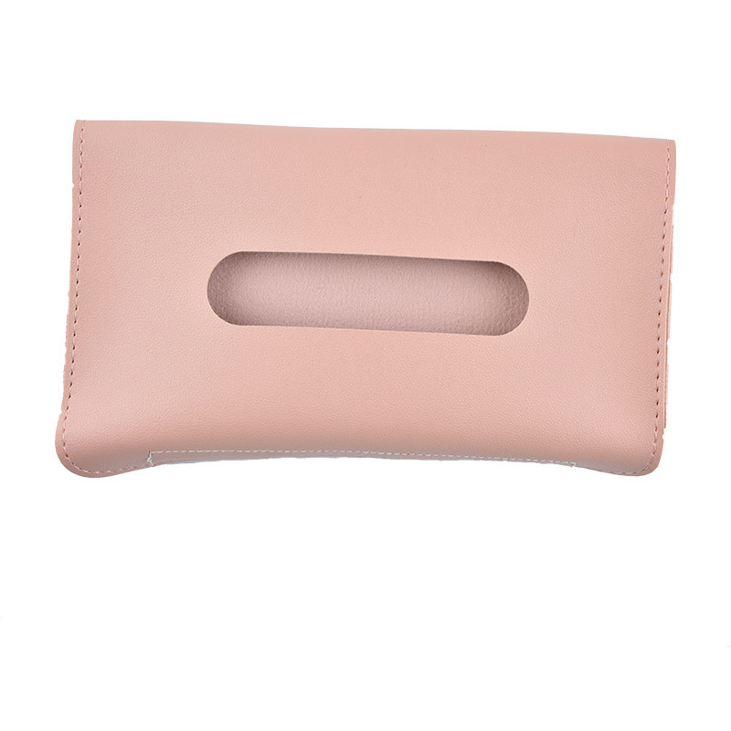 Leather Holder Napkin Cover Car PU Packing in Square Design for Leart 2022 Carton Visor Hanging Case Small Gold Tissue Box