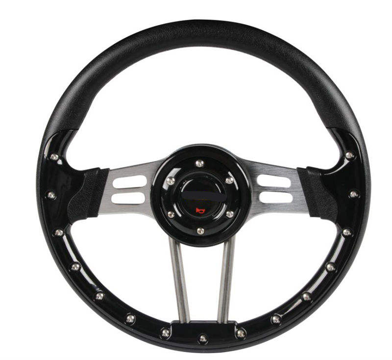 Tiypeor Universal Golf Cart Multipurpose PVC PU Racing Drift Sports Steering Wheel