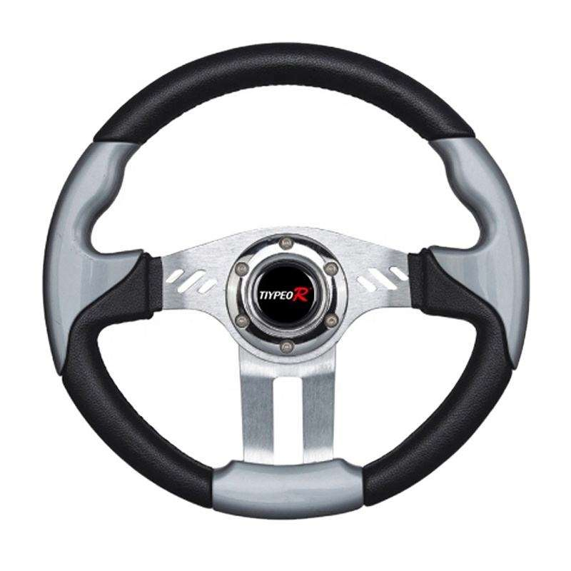 Tiypeor Universal Golf Cart Multipurpose PVC PU Racing Drift Sports Steering Wheel