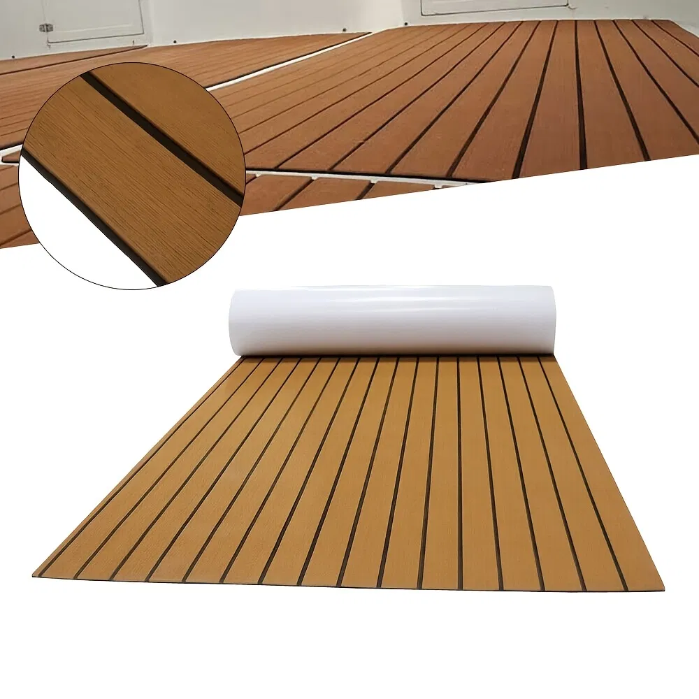 Durable Non-Slip EVA Foam Boat Mat with Adhesive Stripes