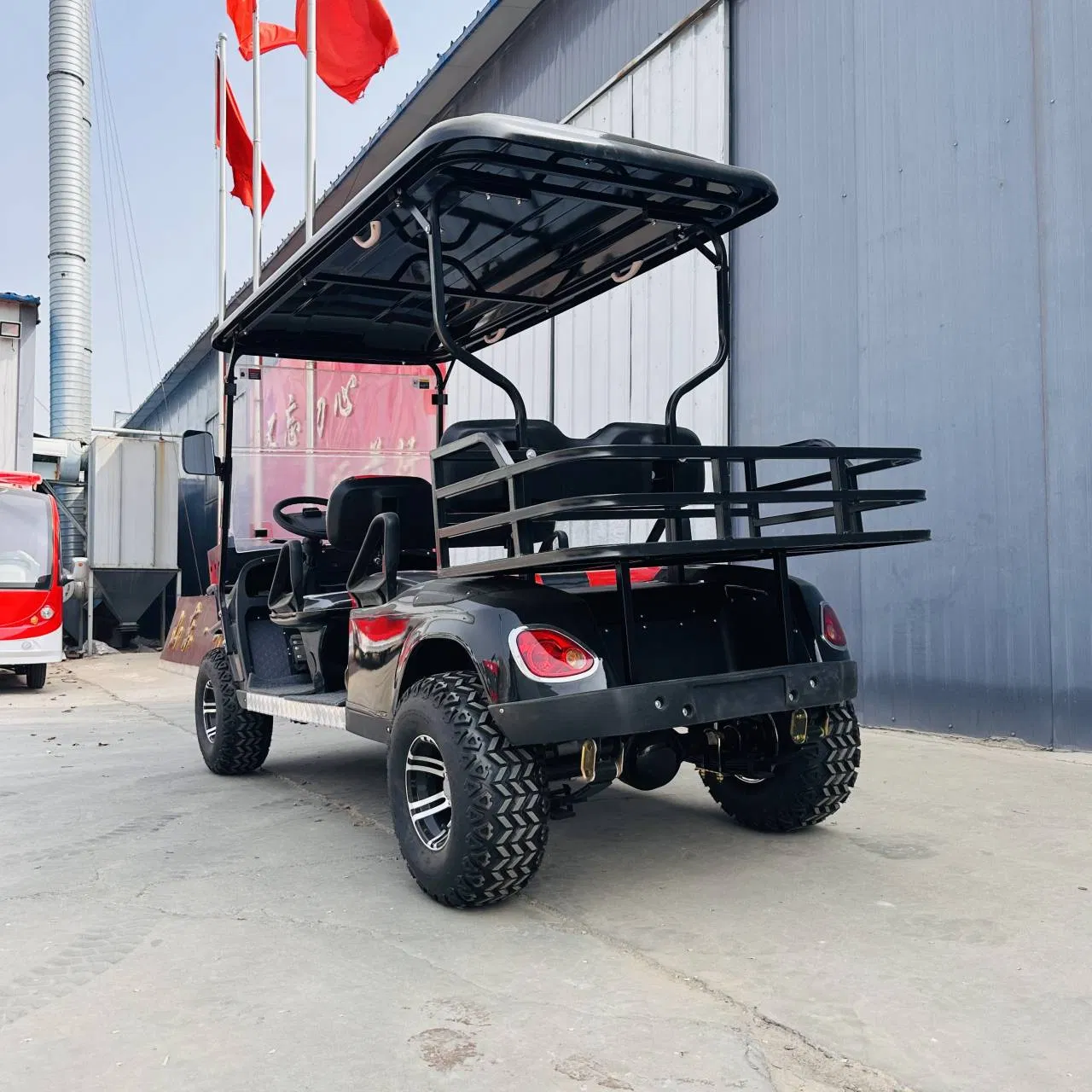 800W 48V Ebike 4 Wheel Electric Mobility Scooter City Step Through Electric Golf Cart with Roof