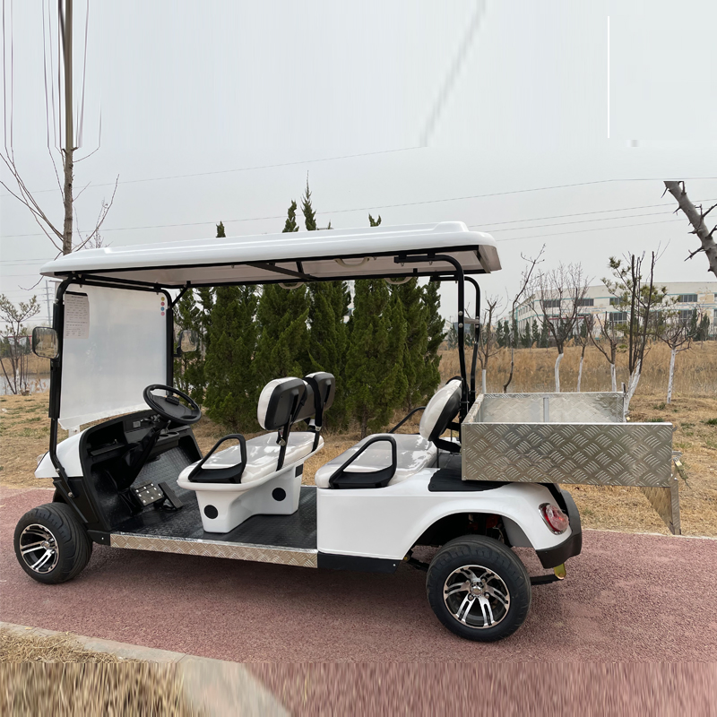 Luxury 4 Seater 48V/60V/72V Eectric Golf Cart with Rear Storage Box