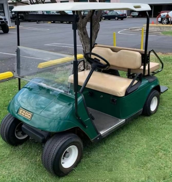 Hinged Folding Acrylic Windshield for Ezgo TXT Golf Carts