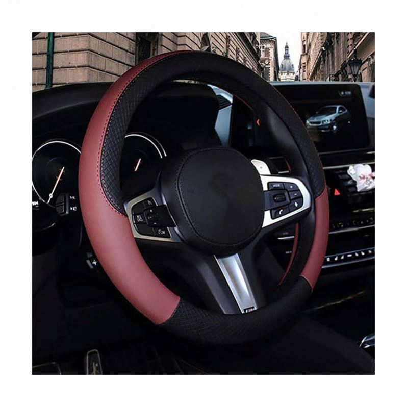Leather Trim Ture Fuzzy Chromed Replacement Decoration Frame Styling Black Soft Warm Long Wool Car Steering Wheel Cover
