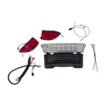 Club Car Precedent Golf Cart LED Light Kit (Headlight + Tail Light) - Fits Petrol &amp; Electric Models (CC-001)
