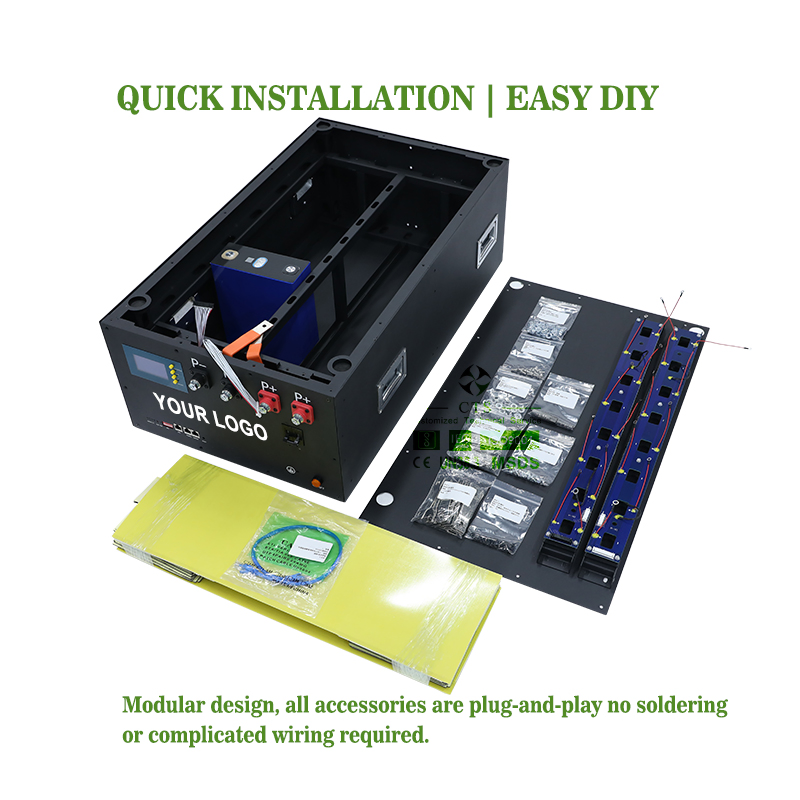 Europe Wholesale DDP 48V LiFePO4 Battery Box DIY 16s 280ah 302ah 320ah DIY Battery Box