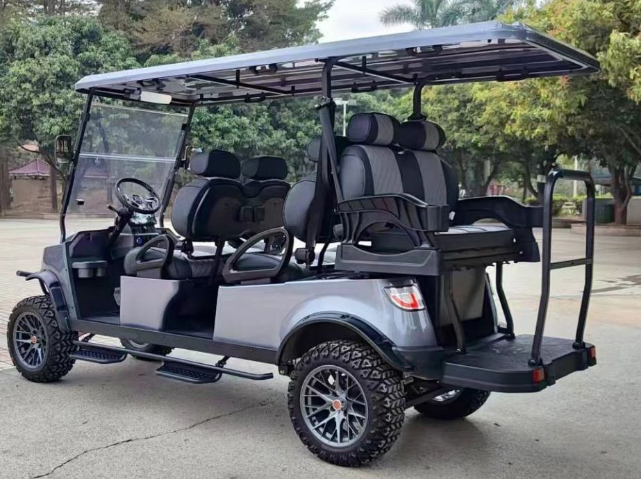 New Design 4 Seater Golf Cart, Rear Seater Can Be Folded