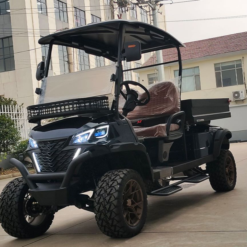 New Utility High Roof Golf Cart Electric CE Certified MOQ 1 Units Golf Carts with a Crate