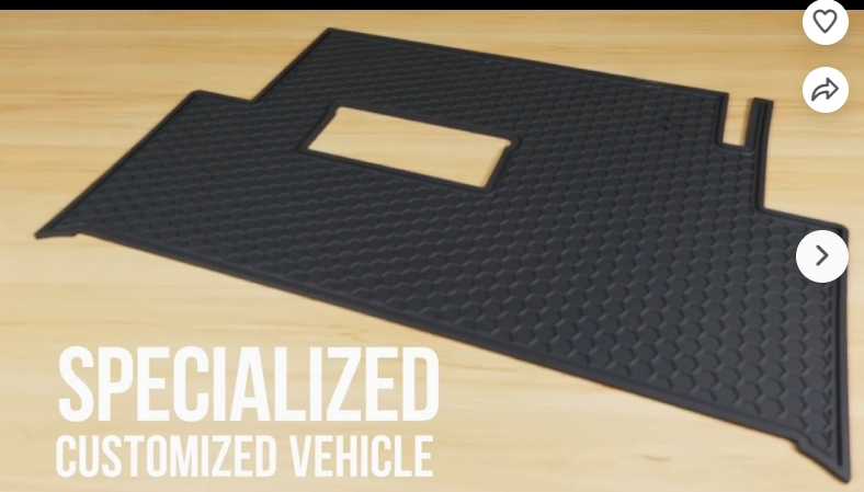 Golf Cart Rubber Floor Mat PVC Material