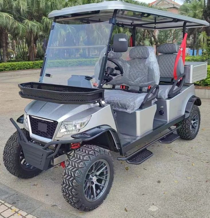 4 Wheel 4 Seater Electric Trucks Mini Solar Golf Cart Made in China