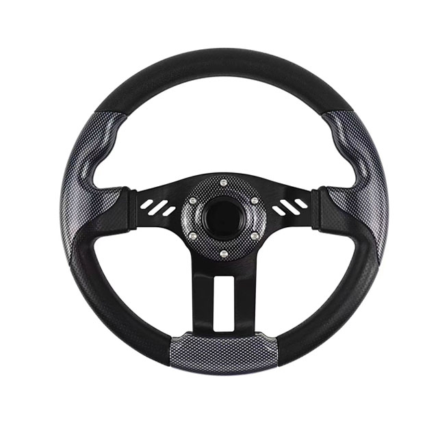 Manufacturers Direct Supply Red Golf Black Sliver Cart Steering Wheel Car Modified Car Accessories Electroplated Ceramic Steering Wheel