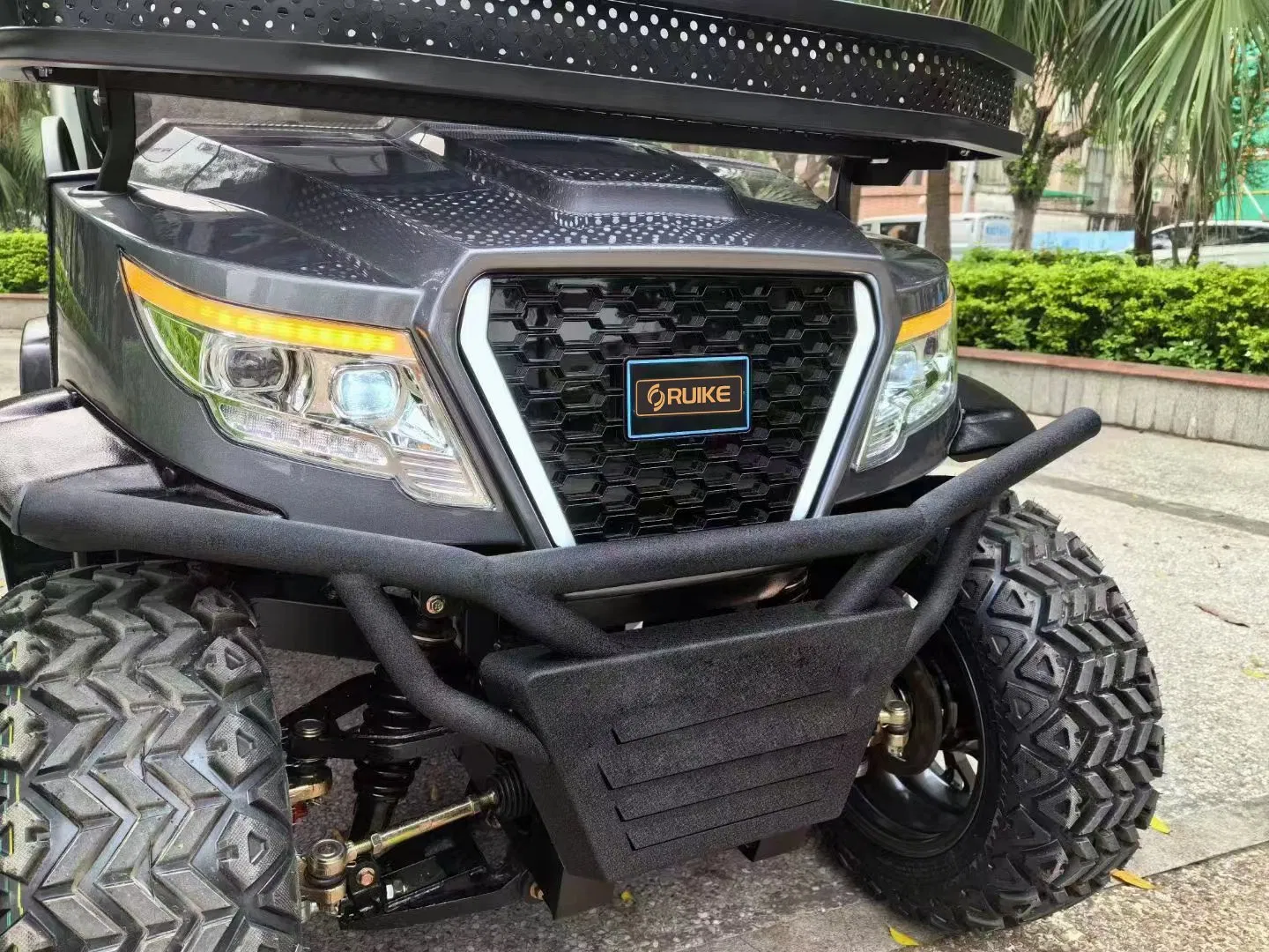 Battery Powered Electric Aluminum Utility Car with Electromagnetic Parking