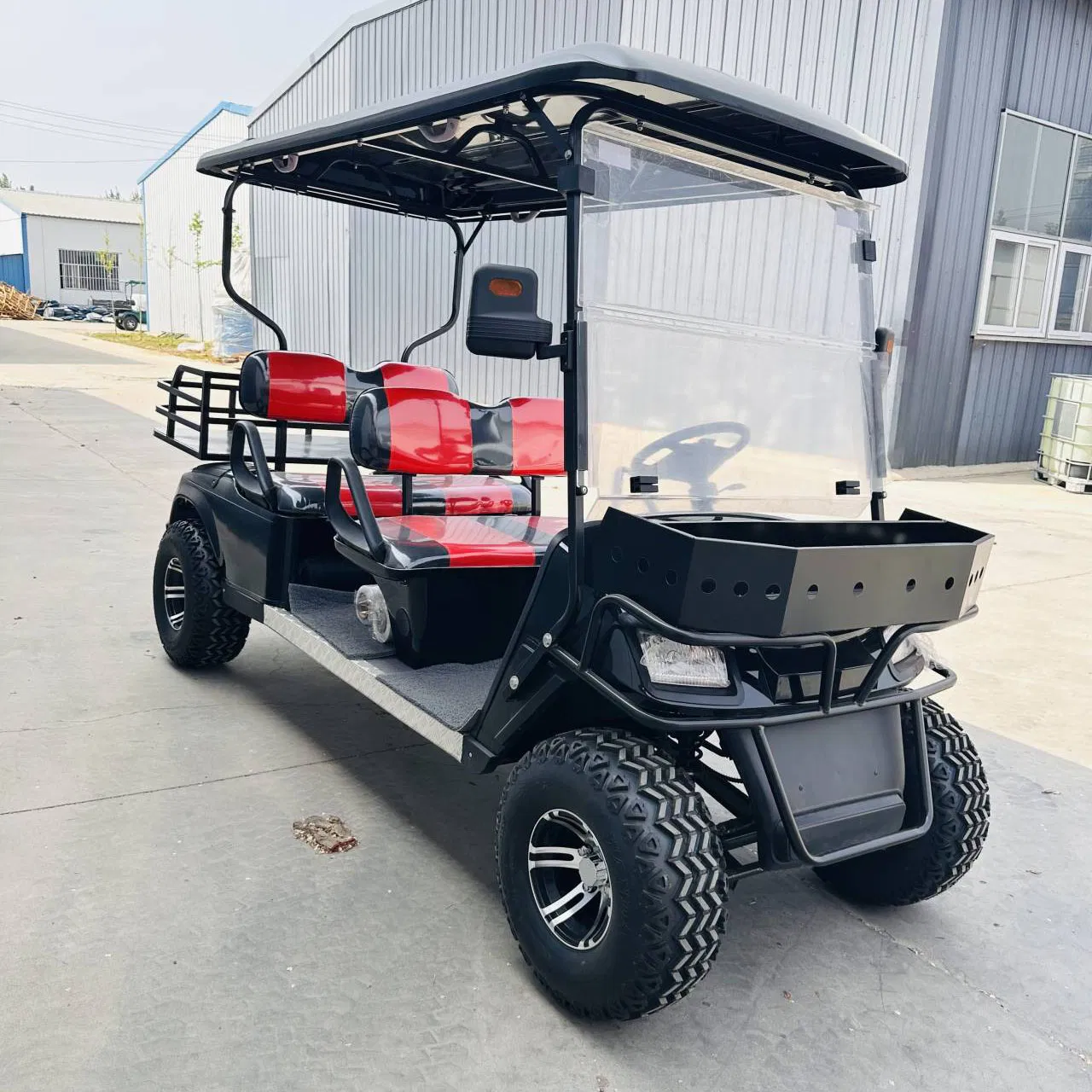 800W 48V Ebike 4 Wheel Electric Mobility Scooter City Step Through Electric Golf Cart with Roof