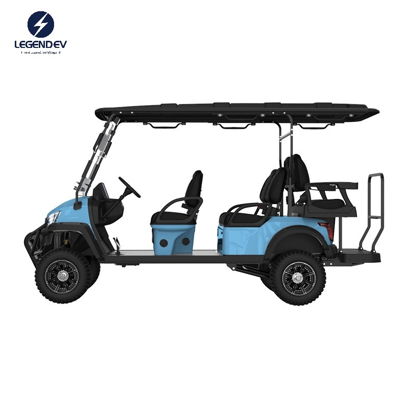 High Performance Front and Rear LED Light Music Speakers 6 Seater Buy Electric Golf Buggy