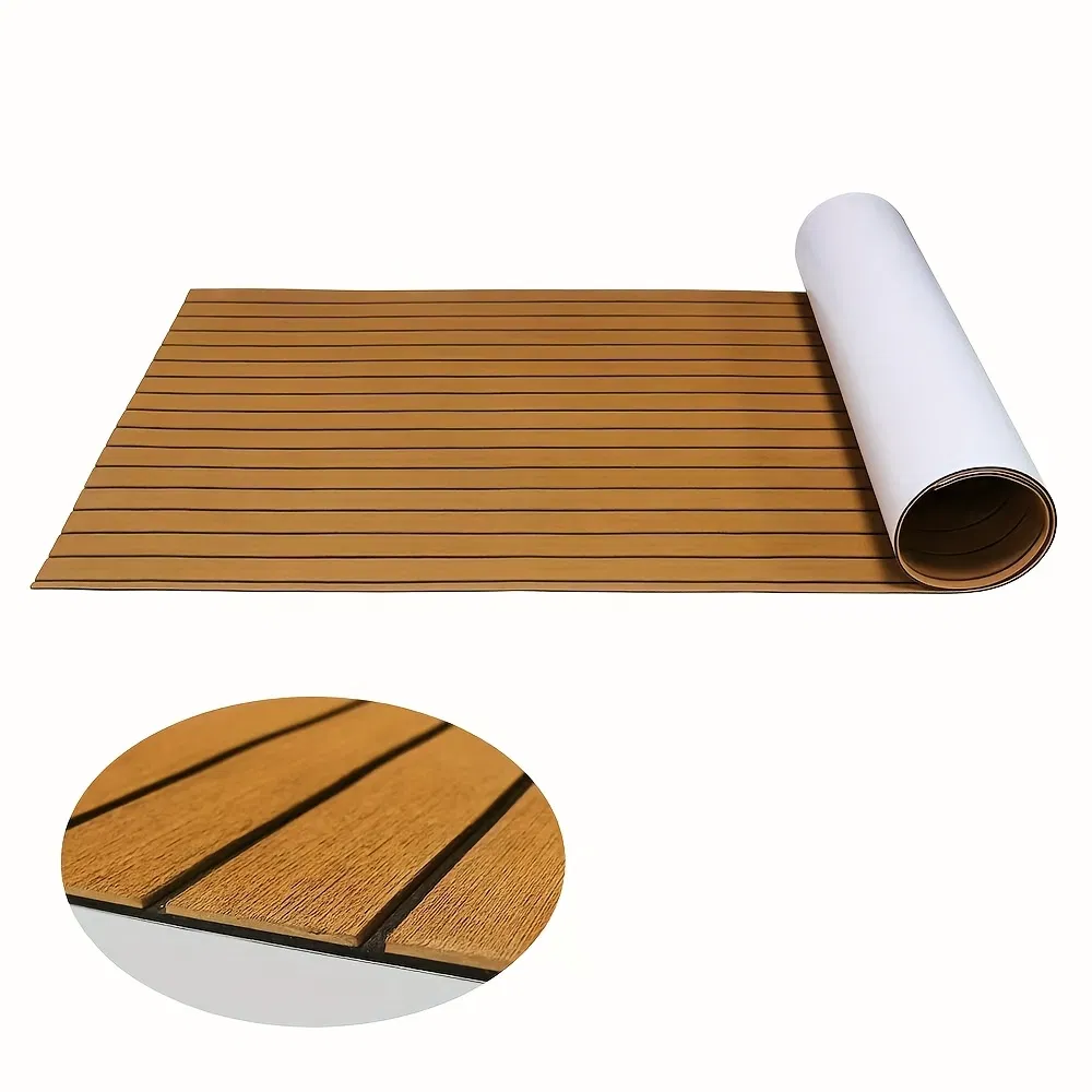Durable Non-Slip EVA Foam Boat Mat with Adhesive Stripes