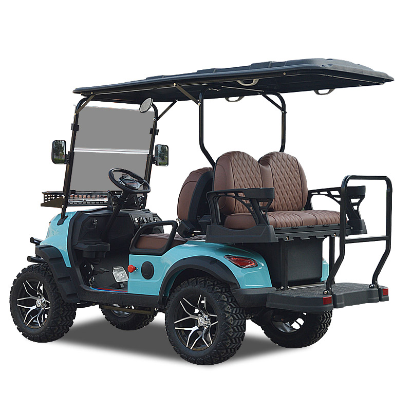 Hot Sale 4 Seat Club Car Golf Cart 4 Wheel Electric City Electric Golf Cart with Roof