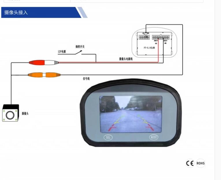 4 Seaters Golf Cart Lithium Battery Indicator 5inch Dashboard
