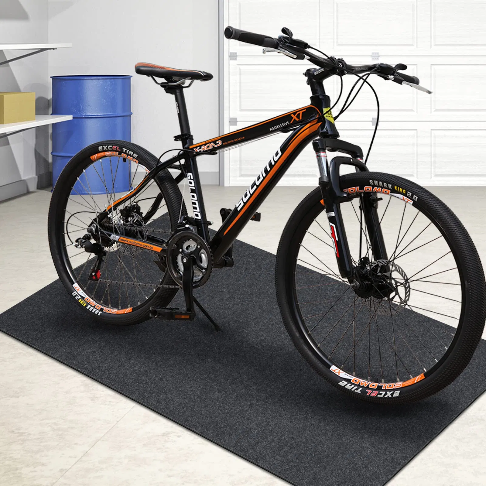 Premium Golf Cart and Mechanic Rubber Pad Waterproof Garage Floor Lightweight Mat