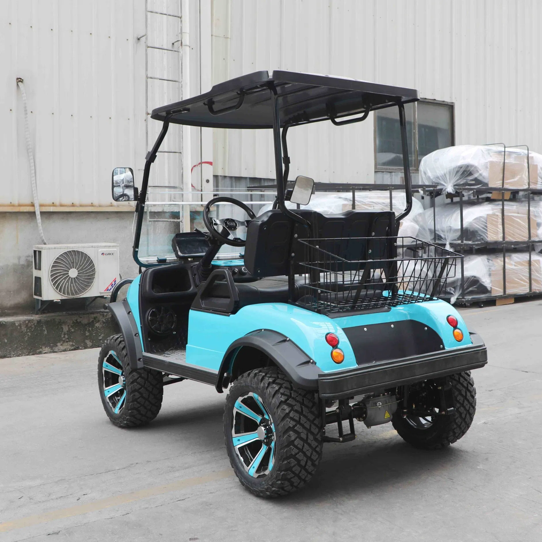 Hdk Wholesale Mini 2 Seat Hunting Golf Cart with Basket Roof