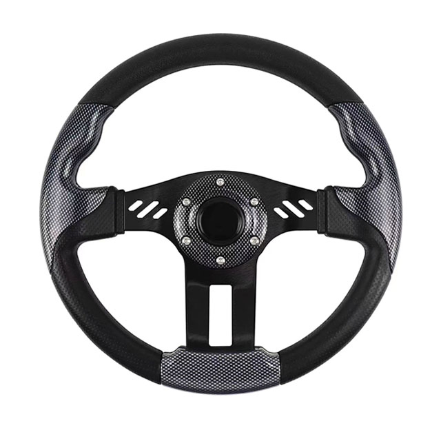 Manufacturers Direct Supply Red Golf Black Sliver Cart Steering Wheel Car Modified Car Accessories Electroplated Ceramic Steering Wheel