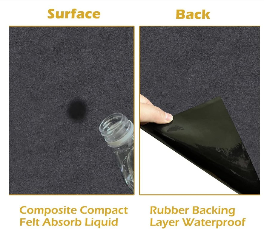 Premium Reusable Oil Spill Mats Maintenance Mat for Under Car Driveway to Protect Garage Floor