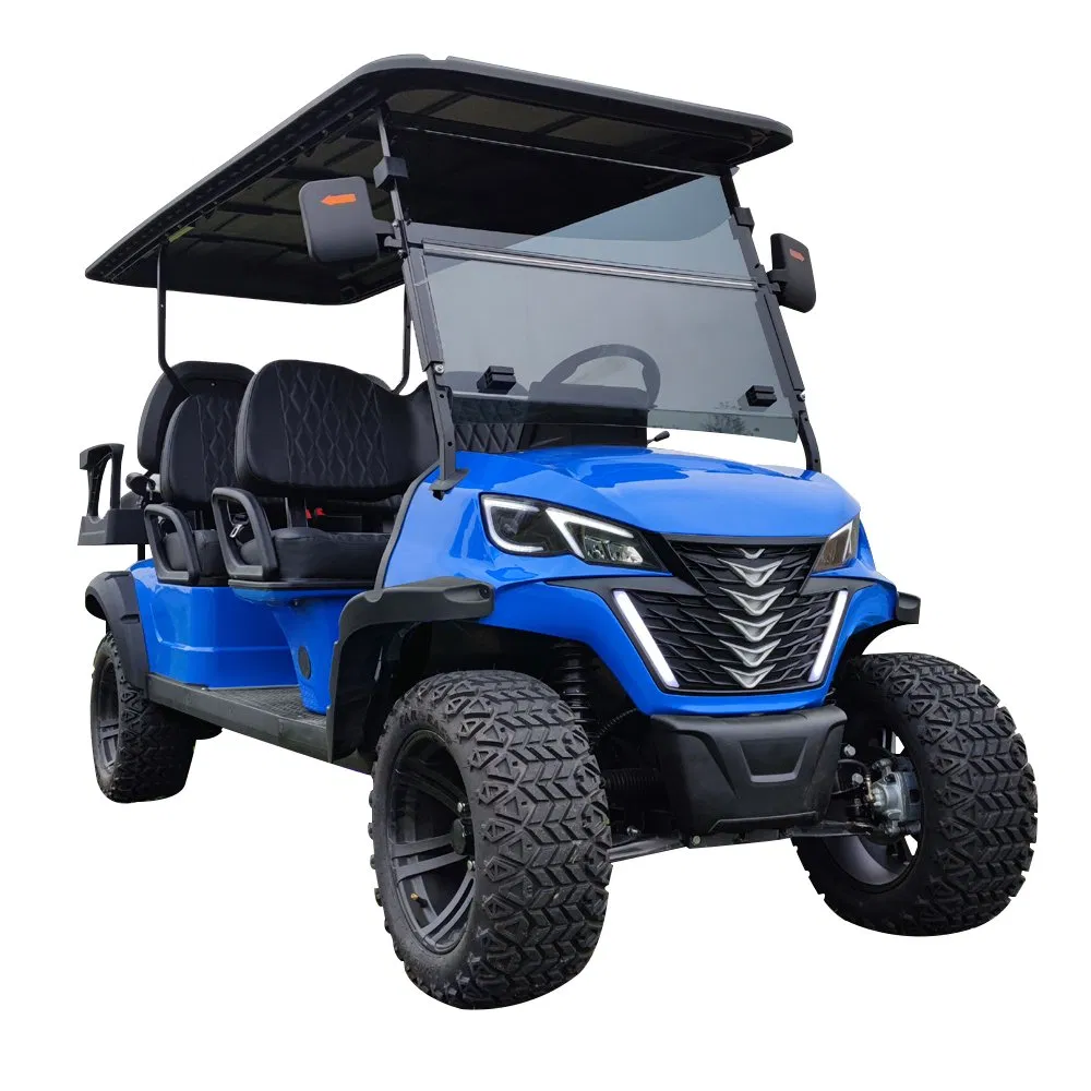 CE Approved 4+2 Seater Golf Cart with 1080 Backup Camera